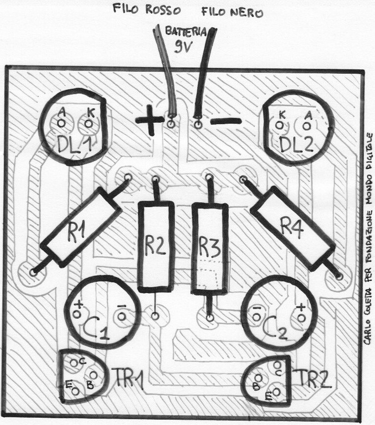 Il manuale pratico del montaggio della faccina lampeggiante